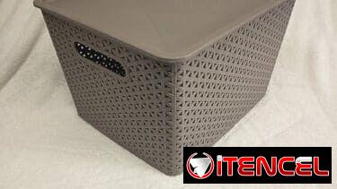 🧺 Cesta Organizadora con Tapa 💰 14 USD  Mantén cada espacio de tu hogar ordenado. 📞56249037