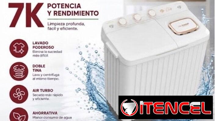 Lavadora $145usd Semiautomática Eko 7kg