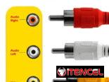 Cable RCA a RCA 3×3 1.5 Metros Macho cable audio y video PUNTAS DODARAS —  5.887.2360