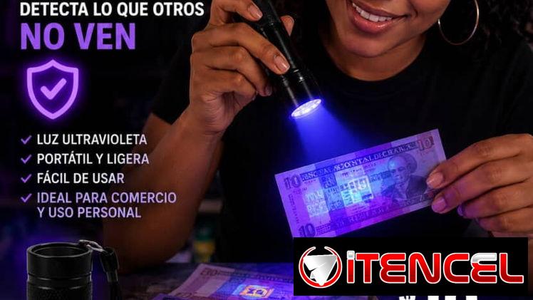 💡🔦 ¡PROTEGE TU DINERO CON LUZ UV! 🔦💡 ✅ Detecta billetes falsos en segundos ✅ Luz ultravioleta de alta intensidad ✅ C
