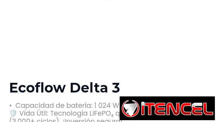 DELTA 3 ECOFLOW 🔋1024wh⚡1800/3600w⚡Em