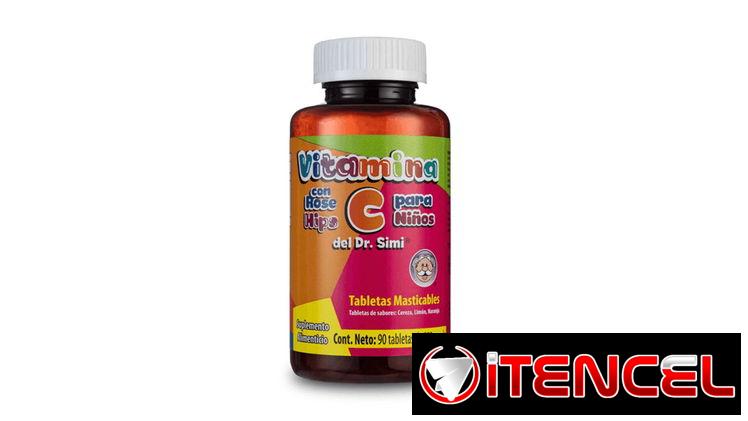 Vitamina C masticable 90 tabletas