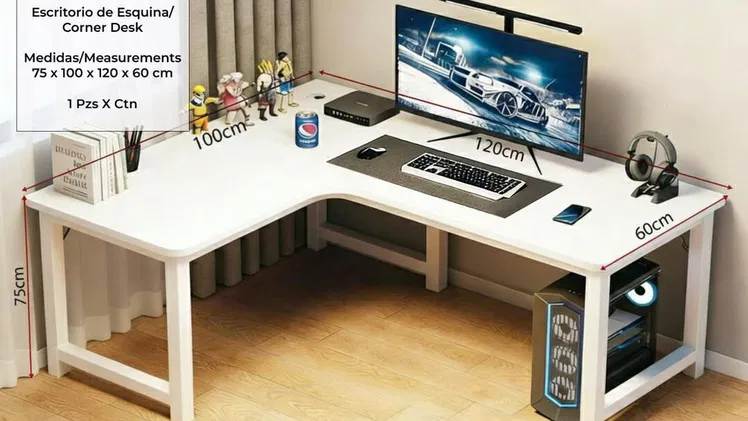 Mesa de computadora esguinera