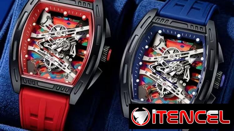 Reloj de lujo, elegante para hombre. Cuarzo, de batería. Similar a Richard Mille