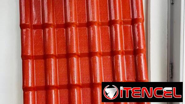 Tejas de Asa y Resina Rojas y Tejas PVC blancas