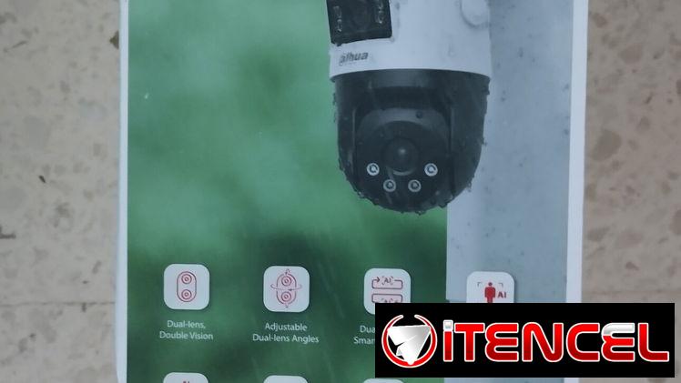 Cámara IP PT Wifi Dual de 6 MP/ Dos lentes de 3 MP cada uno (fijo y PT), Iluminador Dual Inteligente, IR 50m, Microfono