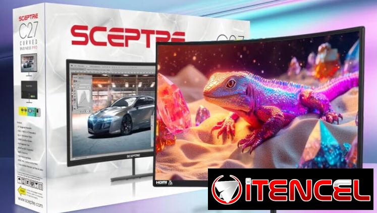 MONITOR PARA PC 27 PULGADAS CURVO 100HZ MARCA SCEPTRE NEW SELLADO EN CAJA. TRAIDO DE USA.