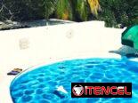 Renta de casa con piscina en la playa. Alquiler de casa en la playa con piscina en Boca Ciega para 9 personas