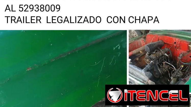 Cherolet 53 con motor de Petróleo y trailer con chapa