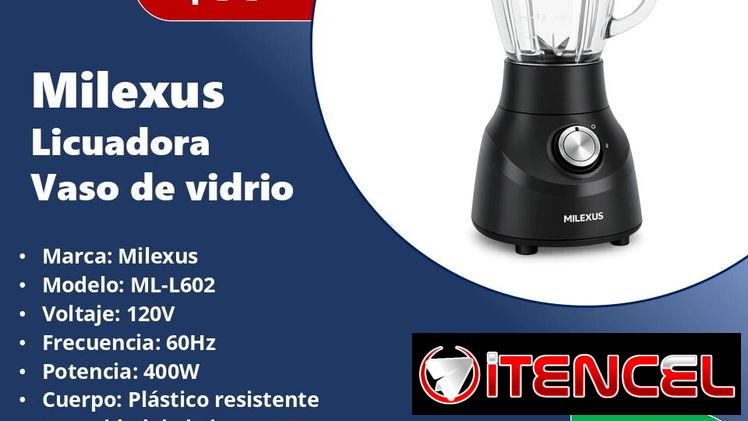 Licuadora / batidora con Vaso de vidrio 1.5L Milexus