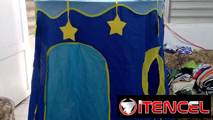 Carpa para niño en forma castillo o casita de juguete