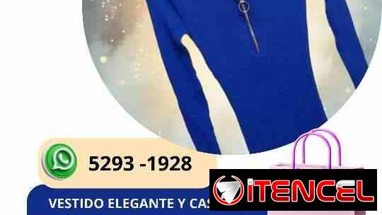 👗 vestido de mujer azul