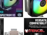 Vendo Disipador de CPU Cooler Master Hyper 212 Spectrum V3 ARGB en 45 usd con mensajería libre de costo para Playa