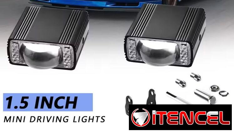 Proyectores q tiran duro y varios colores. Luz blanca, amarilla, azul y rojo, estrobo FBI. calidad. Para moto y carro. T
