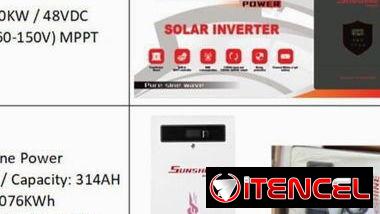 Solar inverter 10kw + batería 16 kw