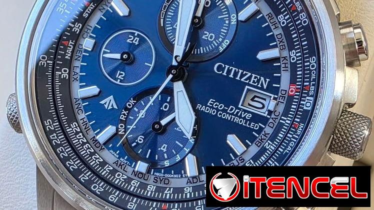 AT8300-58L promaster navihawk citizen eco drive radio-control,cristal zafiro, calendario perpetuo,  wr 200 metros