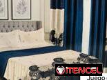 Juego de sábana y cortinas full de 8 piezas (G&L)