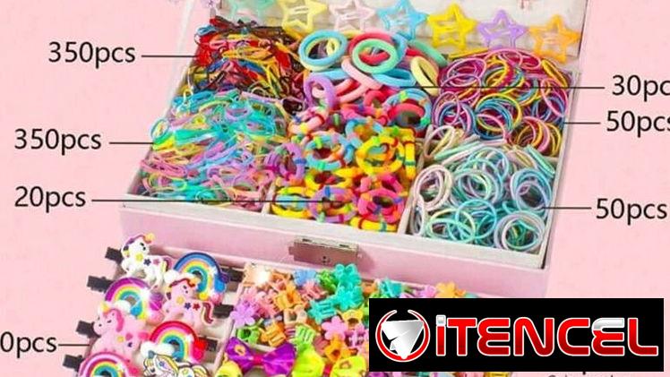 Juegos de accesorios para el pelo para niñas y bebés de 897 de piezas