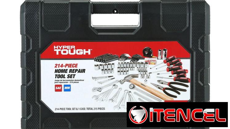 Hyper Tough Juego de Herramientas Domésticas de 215 Piezas