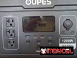 ESTACIÓN DE ENERGÍA  OUPES EXODUS 1200 🔋 Capacidad de batería LiFePO4: 992Wh ⚡ Potencia de salida: 1200W. Pico: 3600W