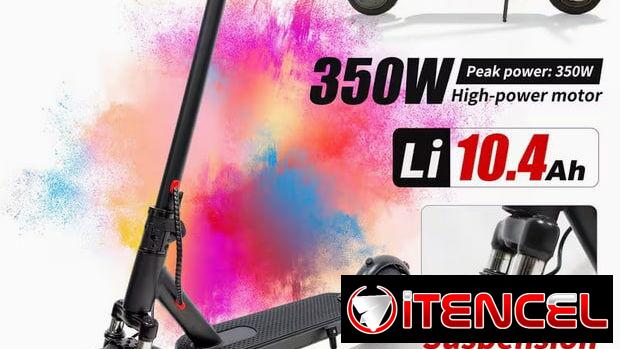 Scooter Eléctrico Plegable para Adultos con Suspensión – 350W | Transporte | Nuevo | Garantía 5 | videojuegoshabana.com