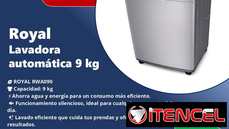 Lavadora automática 9kg Royal