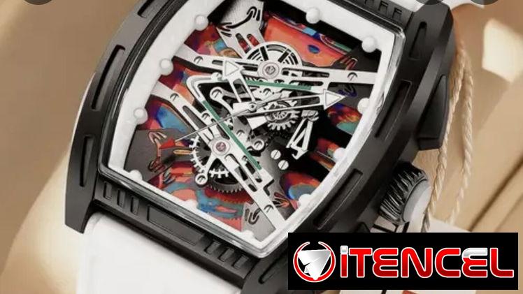 Reloj de lujo, elegante para hombre. Cuarzo, de batería. Similar a Richard Mille