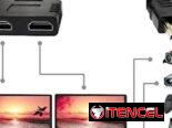 Spliter divisor de video HDMI 4K, 1 entrada y 2 salidas