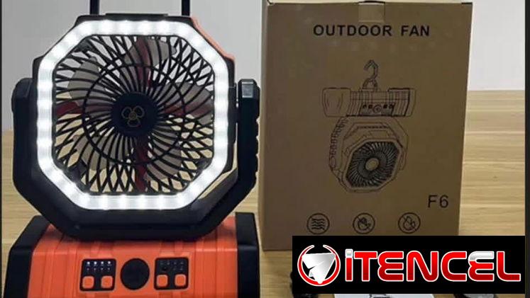 Ventiladores recargables solares f6