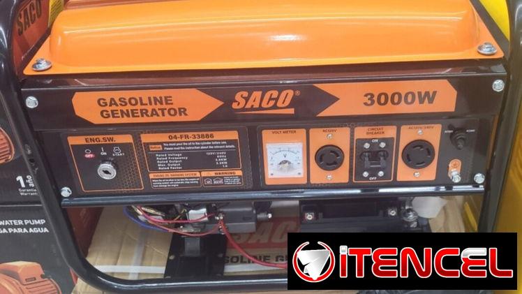 Planta eléctrica generador SACO BUEN PRECIO genera 3200watt a 220volt y110volt llame53317308 nueva en caja