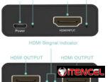 Spliter divisor de video HDMI 4K, 1 entrada y 2 salidas