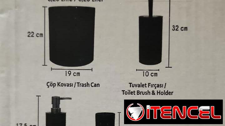 Juego de accesorios para baño  de 5 piezas