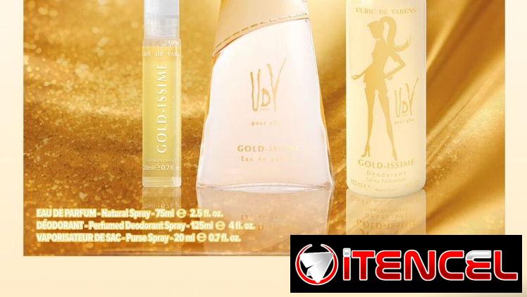 Estuche de perfume gold isime original