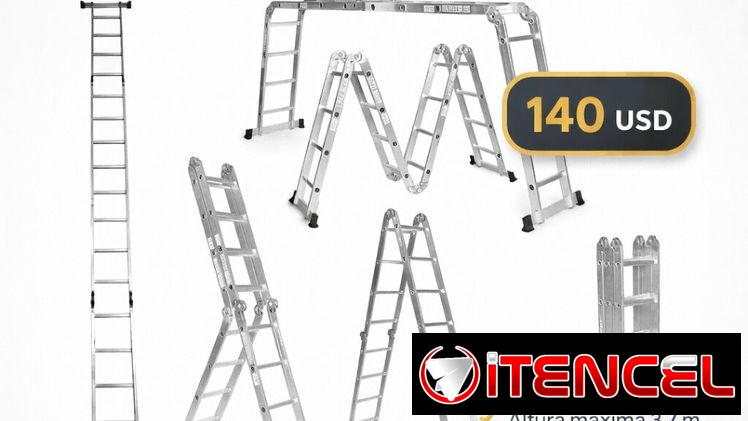 )@ ESCALERA PLEGABLE MULTIPROPÓSITO