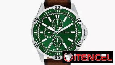 Reloj FOSSIL Garrett Mod. FS6147 CRONÓGRAFO CUARZO JAPONÉS Caja 44mm en acero inoxidable, manillas en cuero legítimo NEW