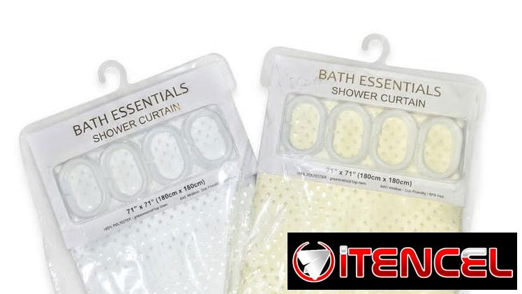 Cortina de baño de poliéster en 4000cup
