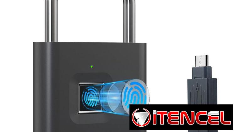 * Candado de huellas biòmetricas con llave de emergencia
