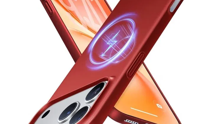Magnetic Slim-Fit Case para iPhone 17 Pro Max – Red