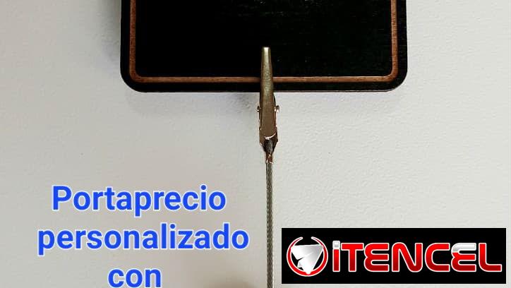 🍁 Portaprecios personalizado con minipizarra 🍁