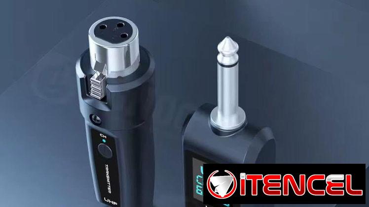 Transmisor y Receptor de microfono o instrumentos Doble(sirve para convertir los microfonos de lineas en inalámbricos)