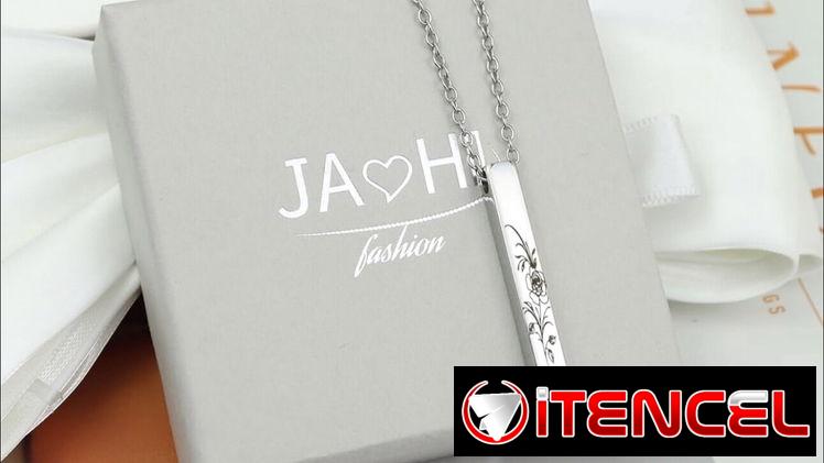 Collar con grabado – Collar personalizado con barra vertical y piedra de nacimiento, regalo para novia, madre