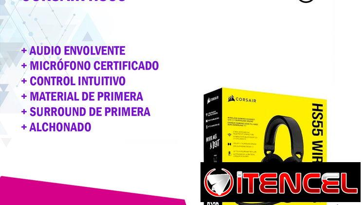 🎧 AUDÍFONOS CORSAIR HS55 WIRELESS