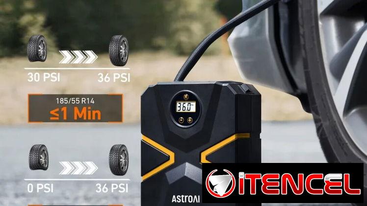 🔸 Compresor de aire Portátil 🔹 12V  💲30 usd