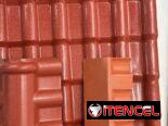 Tejas de Asa y Resina Rojas y Tejas PVC blancas