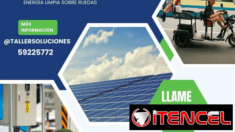 INSTALACIÓN DE PANELES SOLARES EN TRICICLOS ELÉCTRICOS