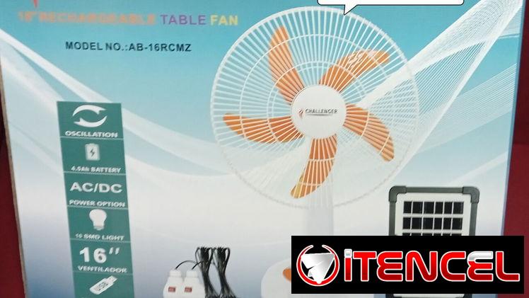 Ventiladores de mesa recargable nuevos en cajas de 16 pulgadas