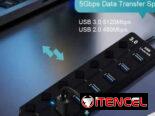 {7 puertos USB en una sola Regla}