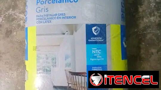 Cemento cola porcelanato a 20usd la bolsa