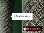 Cerca 1.80 x 10m y tubos de 3m