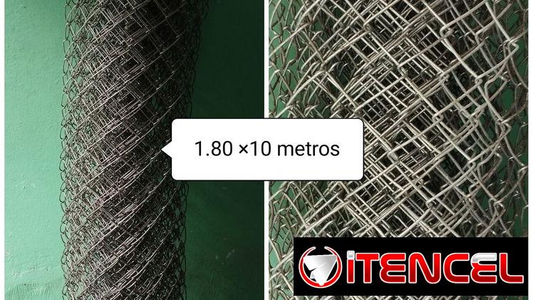 Cerca 1.80 x 10m y tubos de 3m